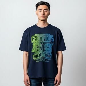 Funko Pop! Navy Tees Thor Ragnarok Gladiator Hulk Graphic Print Mens Size Medium